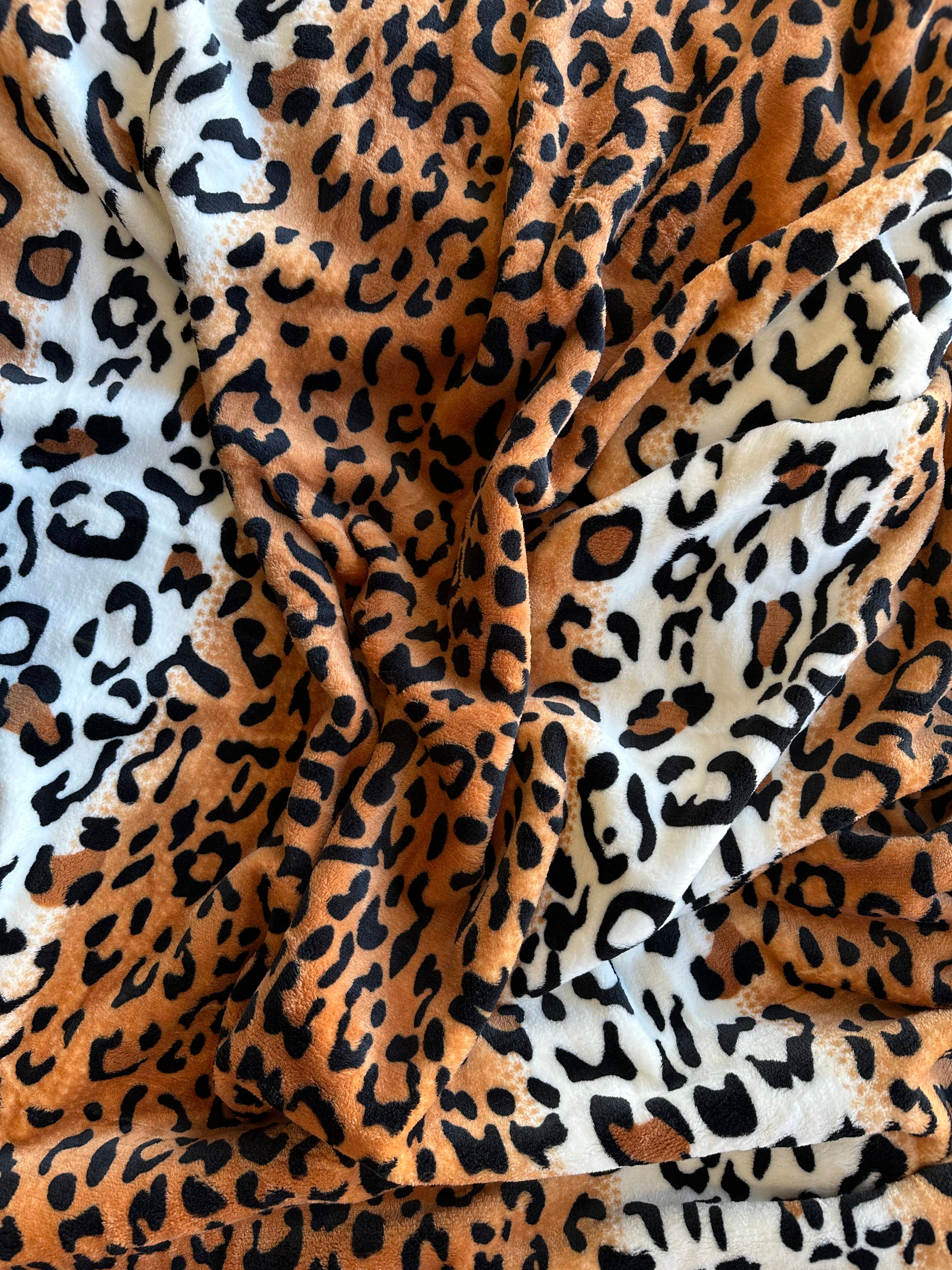 Leopard Print Flannel Blanket