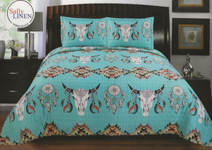 Turquoise Dream Southwestern Quilt