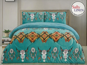 Turquoise Dream Southwest Borrego Blanket Set