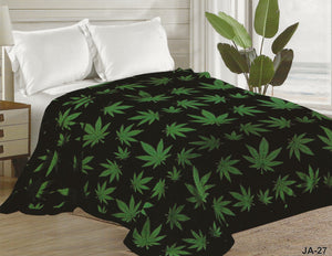 Cannabis Flannel Blanket