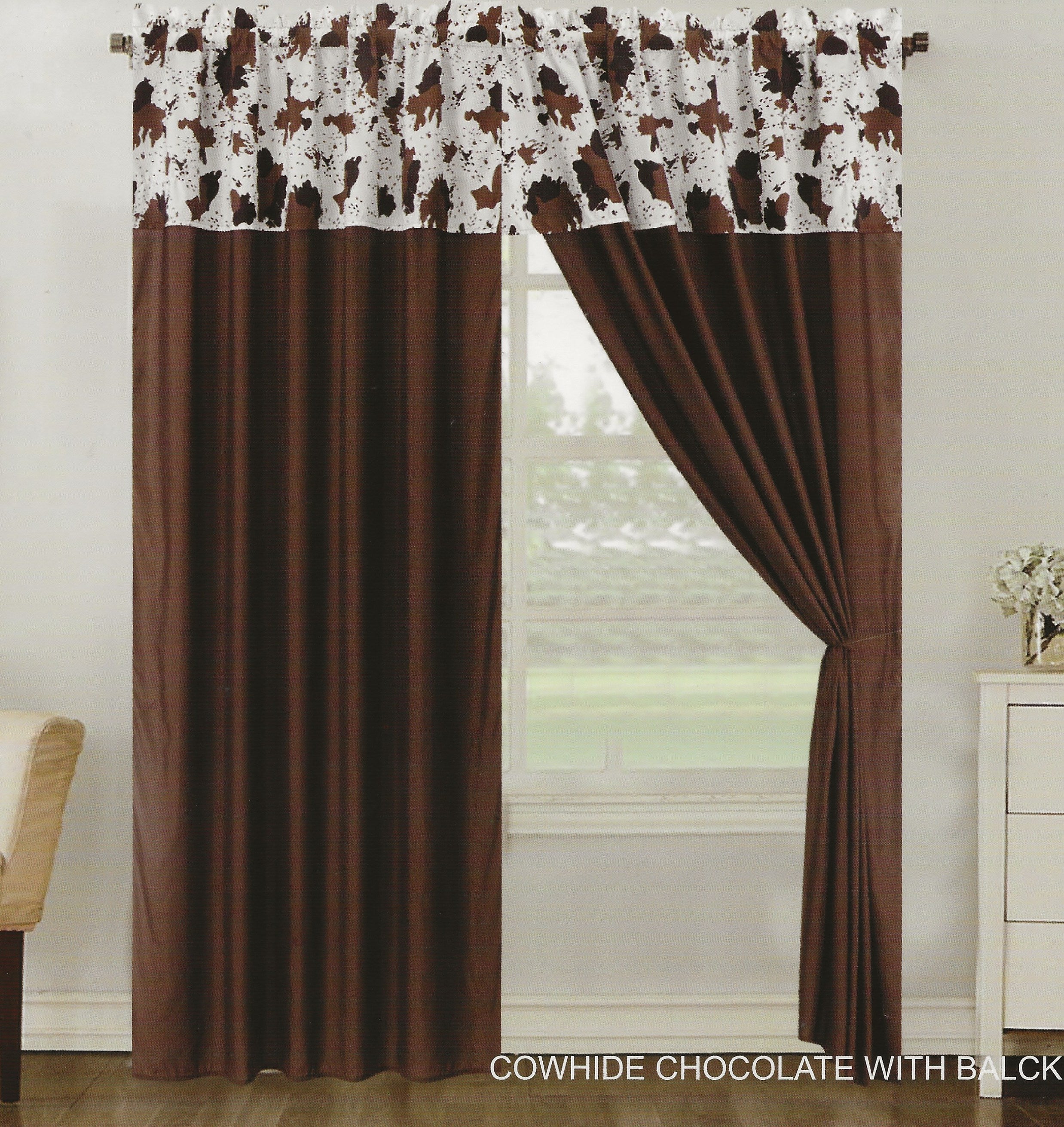 Cow Print Curtain Sally Linen cow-print-curtain-sally-linen